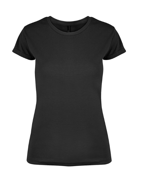 Classic fashion t-shirt med rund hals til dame. Forhåndskrympet og fasongsydd.